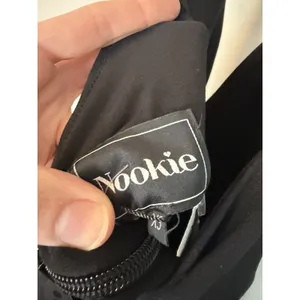 Nookie Medea Midi Bodycon Halter Dress Black Open Back XS NWT Glam Edgy Cocktail thumbnail 12
