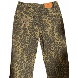 AELFRIC EDEN Jeans Denim Leopard Print Brown‎ Camo Baggy Wide Leg Unisex Size 34 thumbnail 4