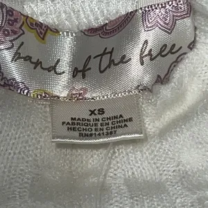 Bog Band Of The Free‎ Raquel Ivory Ribbed Knit Pullover Shirt Mock Neck Size Xs thumbnail 7