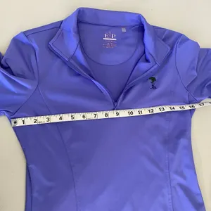 EP Pro Tour Tech Purple-Blue Golf Quarterzip Pullover Long-sleeved shirt top XS thumbnail 4