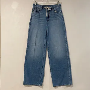 Madewell Superwide-Leg Jeans Size 24 Blue High Rise Wide Leg Denim thumbnail 2