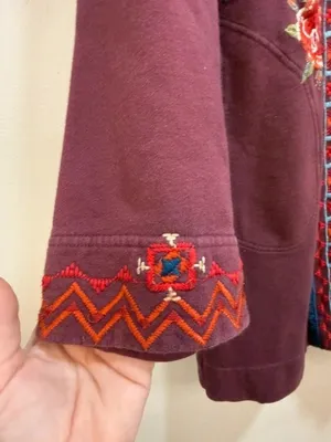 Johnny Was Gypsy, Folk art, Wearable Art, Goblincore, Y2K fashion, Artisan, Jacket Dress thumbnail 5