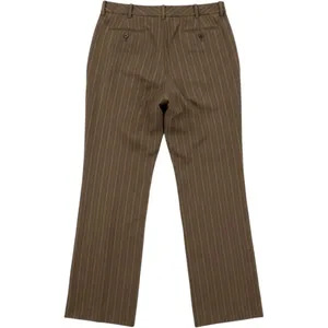 Brooks Brothers 346 Y2K Womens Brown Pinstripe 100% Wool Dress Pants Size 10 thumbnail 3