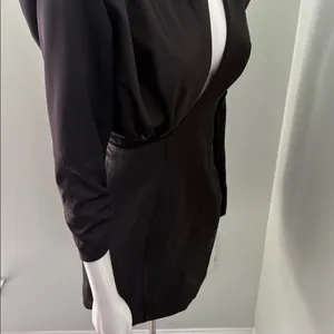 House of CB Black Long Sleeve Mink Dress NEW thumbnail 5