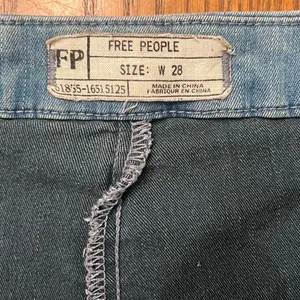 Free People High-Rise Side Zipper Sailor Pin-Up Girl Denim Jean Shorts Size 28‎ thumbnail 6