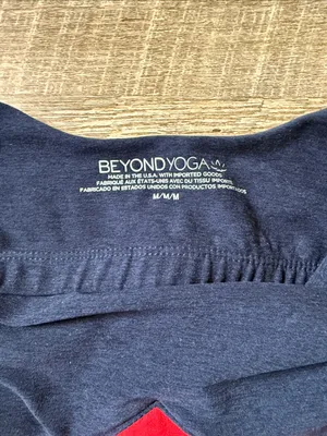 Beyond Yoga Spacedye Outlines Cropped Tank Top In Navy Size Medium thumbnail 4