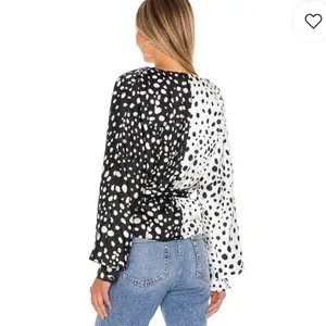 NWT Revolve LPA Dolman Wrap Top in Austin Print thumbnail 4
