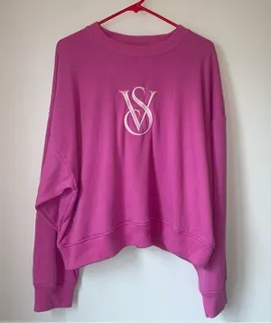 Victoria's Secret Fuchsia Crewneck Sweatshirt thumbnail 1