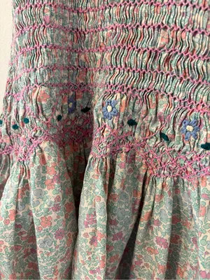 Free People Flirty Florals Smocked Mini Dress thumbnail 4