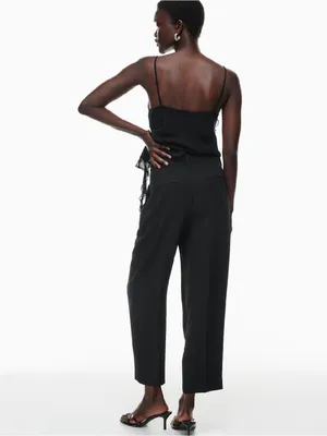 Aritzia Wilfred Carrot Pant in Black Size: 10 thumbnail 2