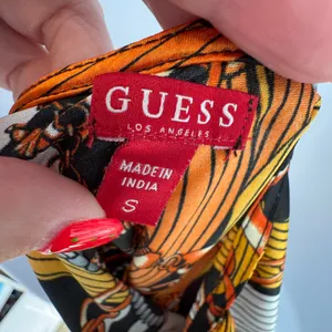 Guess Malou Cowl Satin Slip Dress S Zebra Chain Print Mini Y2K Mobb Wife‎ Bold thumbnail 7