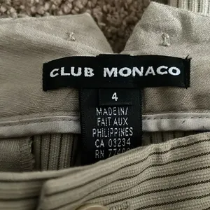 Club Monaco Women’s Beige & Black Striped Wide Leg Pants thumbnail 4