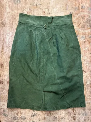Vintage Safari Skirt High Waisted 1990s Style thumbnail 2