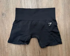 Gymshark‎ Vital Seamless 2.0 Shorts Womens Black High Waisted Athletic Workout thumbnail 1