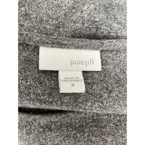 Pure Jill Gray‎ Long Sleeve Women’s Dress Pockets Cotton Size M thumbnail 4