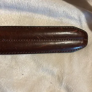 Chaps Cognac Colored Leather Belt Size40…. Sold As A Mans Belt But Is Unisex.. thumbnail 7