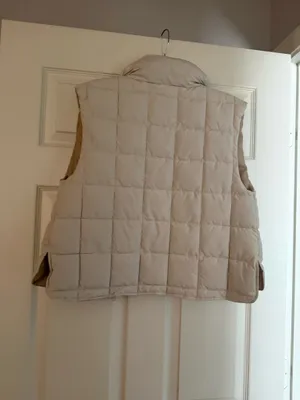 New in beige vest small Tan thumbnail 3