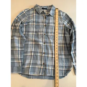 LL Bean Flannel Shirt Women Small Button Up Tartan Plaid 100% Cotton Lumberjack thumbnail 5