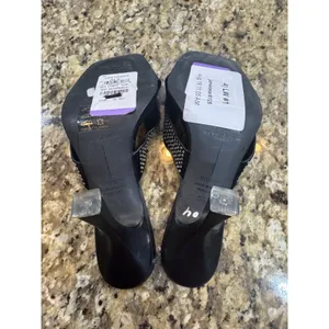 BLACK SUEDE STUDIO Onyx Crystal Embellished Mule Sandals Black Size 38.5 US 8.5 thumbnail 6