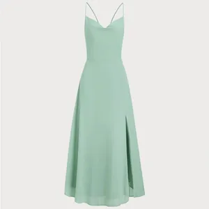 Rihoas Elegant Green Sleeveless Dress thumbnail 6