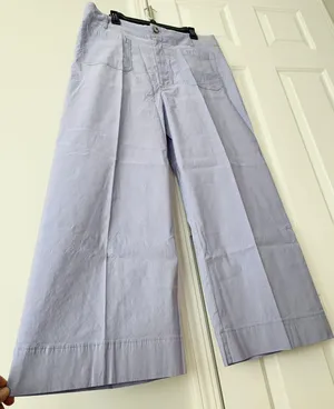 Anthropologie Maeve The Colette Cropped Wide-Leg Pants, Size 33Tall thumbnail 7