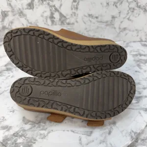Birkenstock Papillio Brown Oil Leather Nora Big Buckle Wedge Sandal Size 39 8.5 thumbnail 10