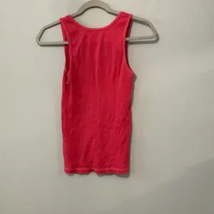 American Eagle Women Tank Top Ribbed Scoop Neck Pink Small thumbnail 4