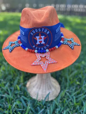 Houston Astros Bling Felt Hat-Custom made thumbnail 3