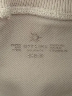 Aerie's Offline Seamless Macrame 7" Bike Short in White thumbnail 4