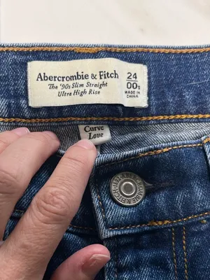 Abercrombie Curve Love Short Ultra High Rise 90s slim straight size 24 thumbnail 5