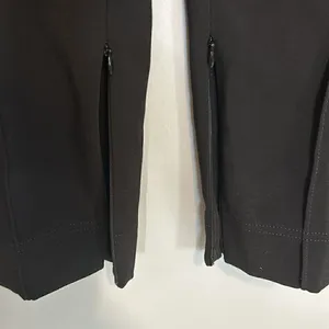 Anthropologie Black Pintuck Ankle Zip Leggings Slim Pants‎ Small NWT thumbnail 4