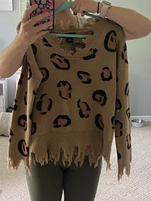 Runaway Clothes Cheetah Print Sweater thumbnail 3