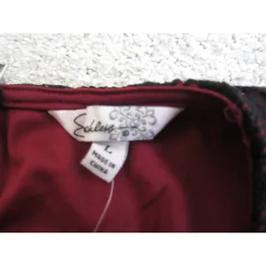 NWT Speechless Lace Tulle Dress‎ Large Burgundy Black Gothic Cocktail Party thumbnail 4