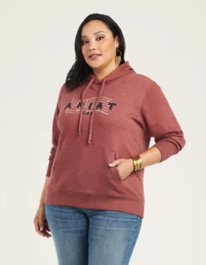 Womens Ariat real hoodie Maroon western country comfy causal size medium USA​ thumbnail 9