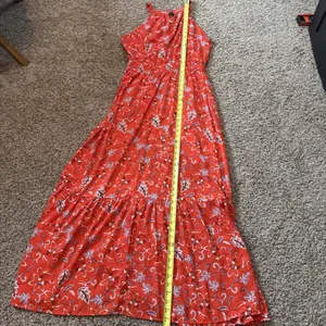 Collective Concepts Red Floral Maxi Dress Size Large Wedding Date Night Resort thumbnail 7