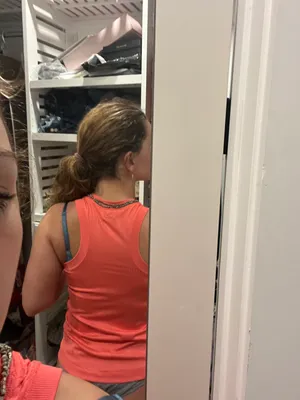 hot pink racerback tank top thumbnail 2