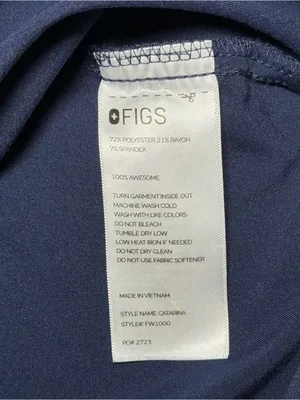 Figs Women's Navy Caterina Scrub Top thumbnail 4