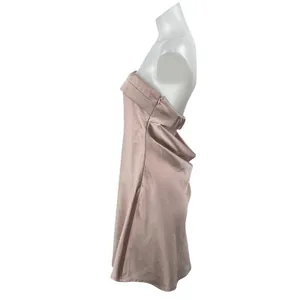 Princess Polly Phillipa Pink Silky Satin Strapless Bandeau A-line Mini Dress 8 thumbnail 2