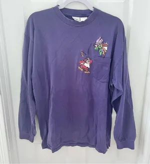 Vintage Disney Store Snow White and the Seven Dwarfs embroidered long sleeve thumbnail 1
