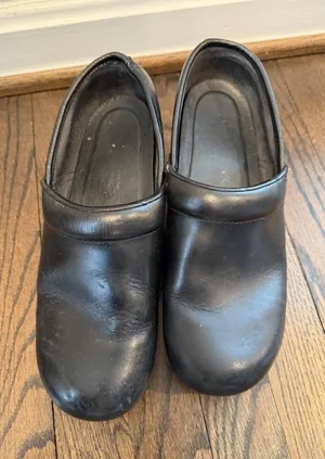 Dansko Professional Clogs Women's Size 40 US Sz 9 Black Oiled Comfort $135 thumbnail 1
