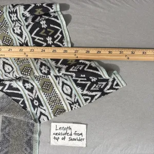 Billabong Drape Cardigan Size Large Aztec Boho Western Waterfall Coastal Cowgirl thumbnail 9