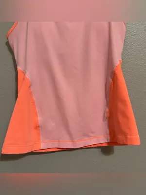 Lululemon Surya Pink Orange Strappy Back Athletic Yoga Tank Top Women’s Size 10 thumbnail 5