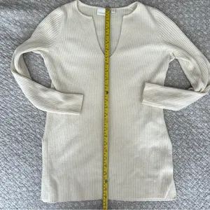 Ett:twa Amrita Ribbed Sweater Tunic Ivory Size XS thumbnail 9