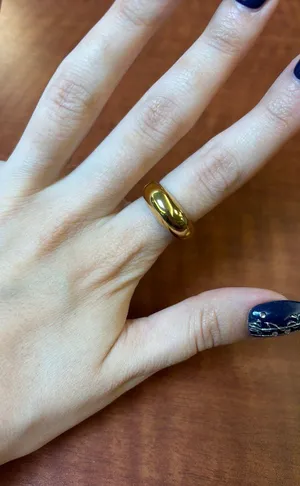 House of Harlow gold tone chunky ring size 7 thumbnail 2