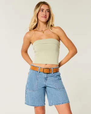 Hollister Baggy Cargo Low-Rise Shorts thumbnail 4