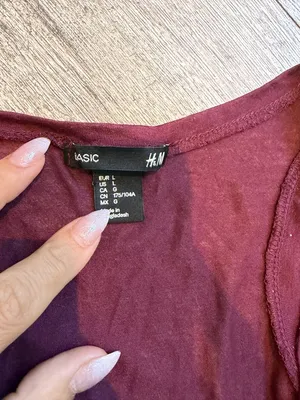 Basic H&M Women's Large Purple Tank Top Round Neck Sleeveless thumbnail 3