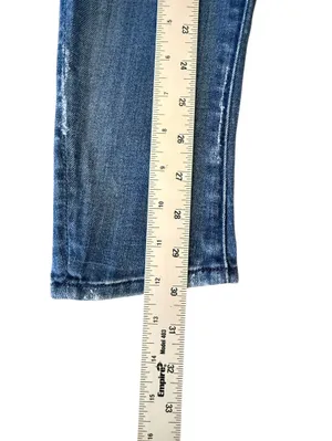 MOTHER The Looker Tequila Truth Skinny Jeans Distressed Women’s Size 28 thumbnail 12