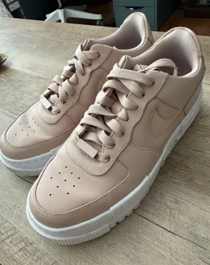 Pink Leather Air Nike Force 1 thumbnail 1