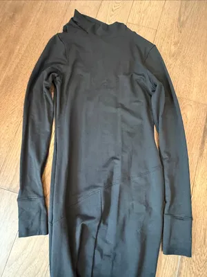 MARELLA Black Long-Sleeve Broome Dress Size Large NWT - C71-015 thumbnail 13
