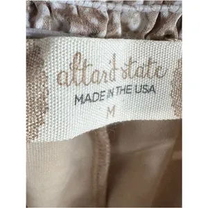 Altar’d state mocha and white ditsy floral layered ruffle mini skirt medium NWT thumbnail 5